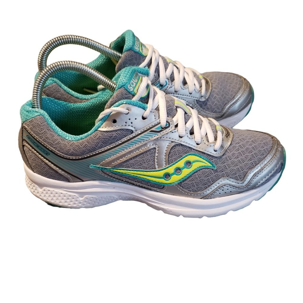 Saucony Cohesion 10 Athletic Training Shoe Women's Size 7.5 Gray Blue S15333-1